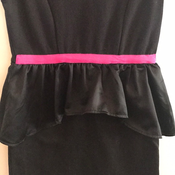 BUNDLE & SAVE 😊GIRLS BLACK PEPLUM DRESS - Picture 2 of 6